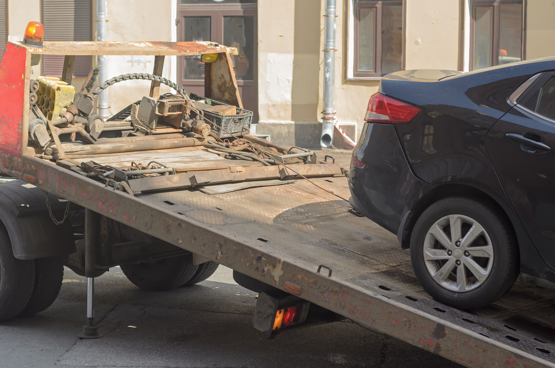flatbed-towing